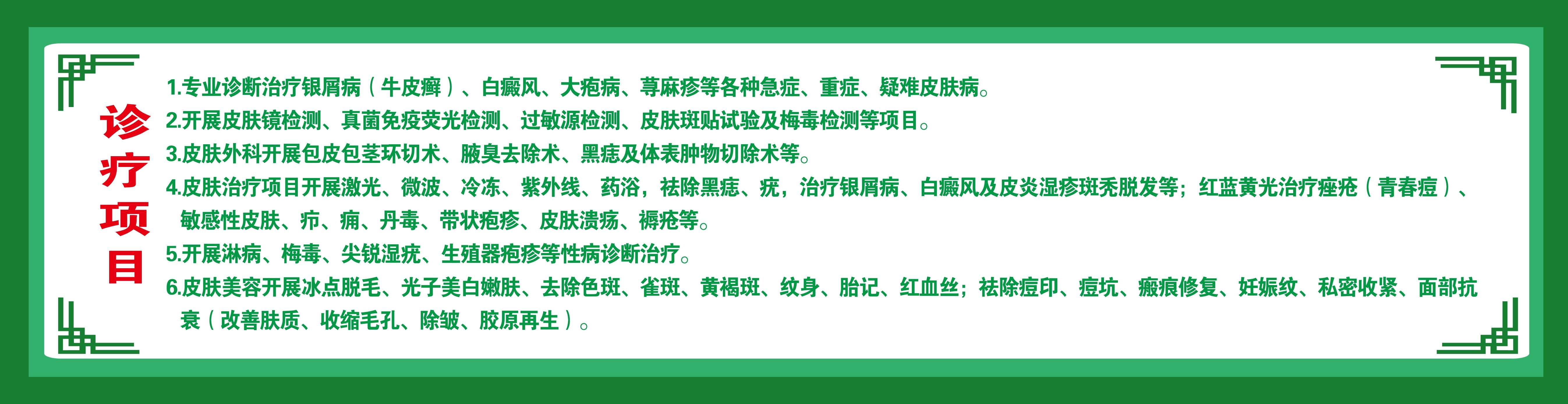 诊疗项目